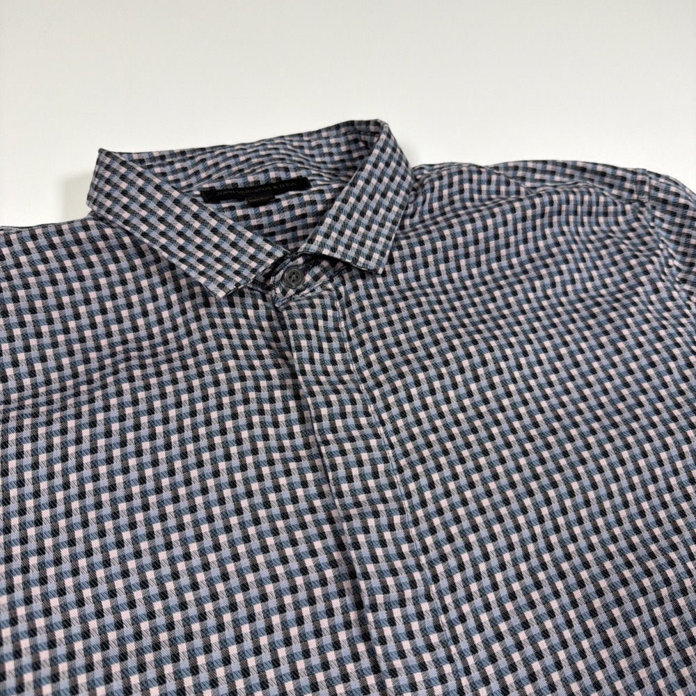 John Varvatos USA Shirt Mens XL Short Sleeve Button Up Short Sleeve